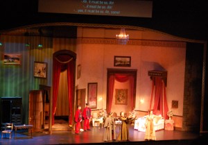 Scene from first act of Die Fledermaus