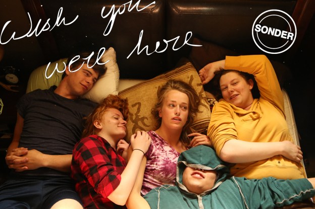 Cast of Sonder, postcard style